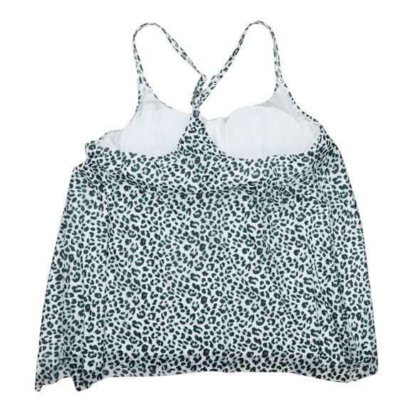 Coco Reef Current Bra Sized Mesh Underwire Tankini in Jasper Cheetah NWT - Picture 4 of 5